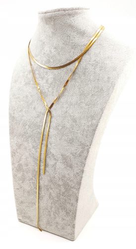  767c GOLDKETTE Promi lange Krawatte 316L