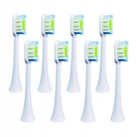  8x Sarmocare S100 Weiße Zahnbürstenköpfe