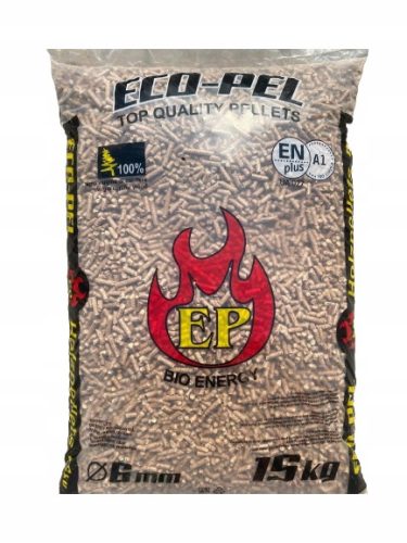 HOLZPELLET 6 mm 15 kg EcoPel PELLETTERTIFIKAT