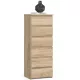  Akord CL6 Kommode 40 x 35 x 109cm Sonoma-Eiche matt