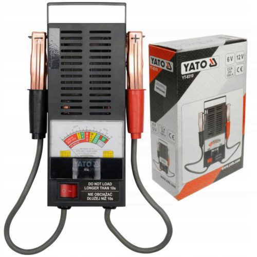  YATO BATTERIETESTER ANALOGMESSER 6V 12V 200 -1000A YT-8310