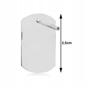  925 SILBER MILITÄR-ERKENNUNGSMARKE + GRAVUR