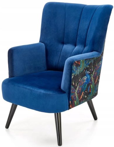  Traditioneller Sessel von Halmar, Blautöne