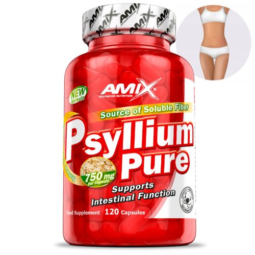 Amix Psyllium Pure - Hochwertige Ballaststoffe in Kapseln, sanft und ohne Blähungen