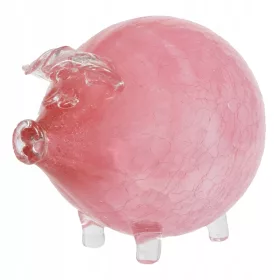  ROSA SPARSCHACHTEL, GROSSES GLAS, FÜR EIN GESCHENK