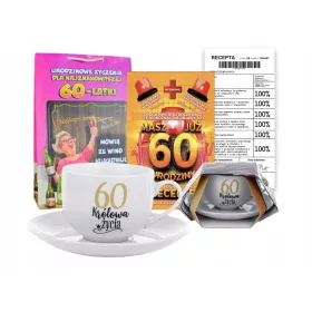    Wunderschöne Tasse + Wünsche, Geschenk zum 60. Geburtstag für ihre Großmutter