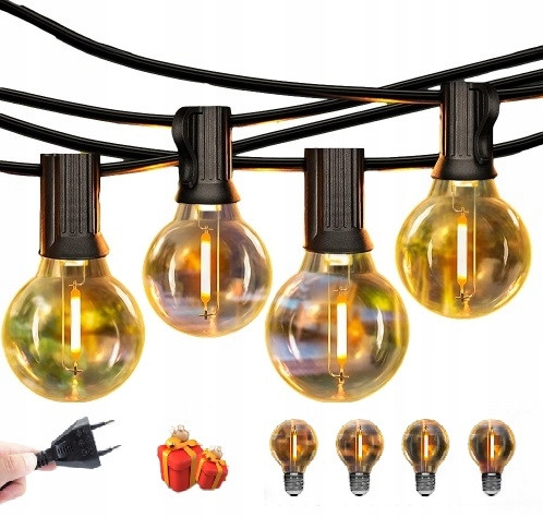  LED_RGB_30_bulbs Girlande 900 cm Netz