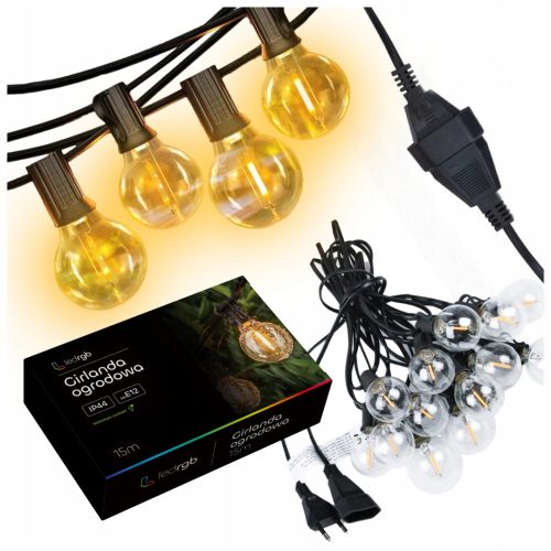  LED_RGB_50_Glühbirnengirlande 1500 cm Netz