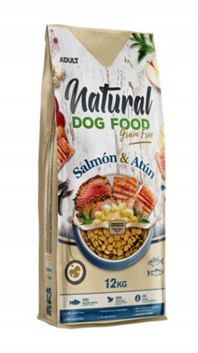 FORZECAN Natürliches Hundefutter, getreidefrei, Lachs und Thunfisch, 12 kg