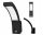  Adviti schwarze Gartenwandleuchte mit integrierter 10-W-LED-Quelle