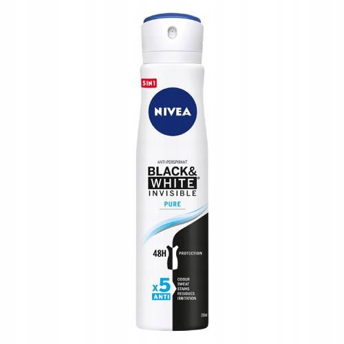  NIVEA Invisible for Black & White Pure Deodorant Spray 250 ml