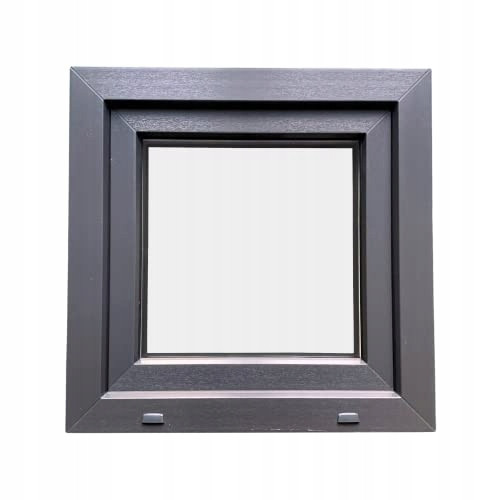 PVC-FENSTER 50 X 50 / 500 X 500 RU FENSTER RECHTS ANTHRAZIT 24H