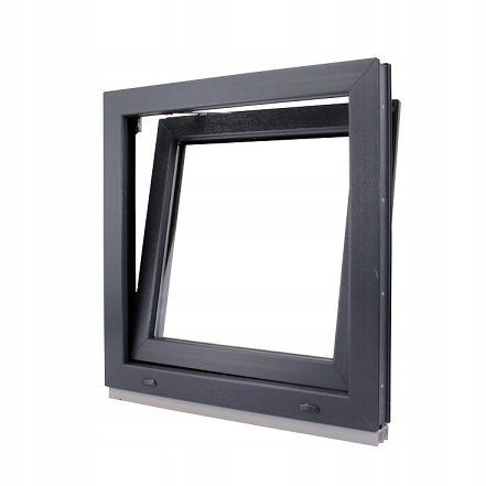 PVC-FENSTER 50 X 40 / 500 X 400 ANTHRAZITFENSTER ERHÄLTLICH