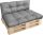  PALETTENKISSEN MATRATZE 120X80X40 SET