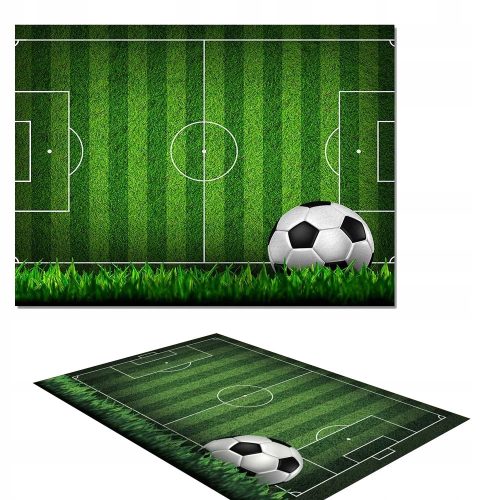  Teppich, Rasen, Fußballtor, 100 x 150 cm