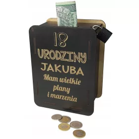    Sparschwein zum 18. Geburtstag als Geschenk für einen Freund