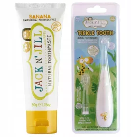  GLÜHENDE Schallzahnbürste FÜR KINDER + Zahnpasta