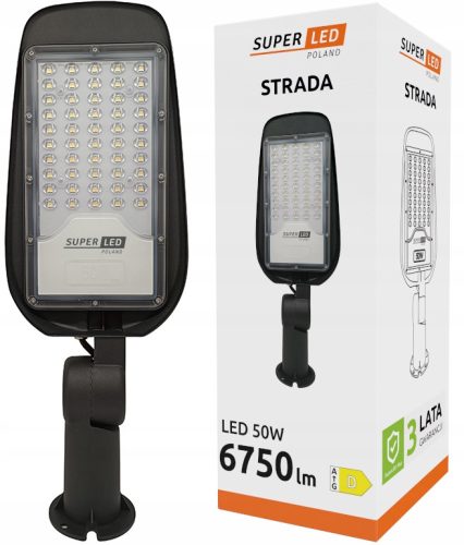  SuperLED-Straßenleuchte 50 W 6750 lm netzbetrieben
