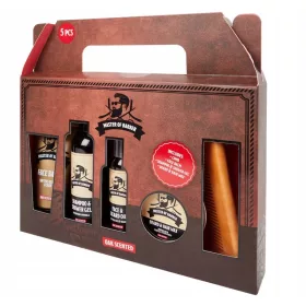    MASTER OF BARBER GESCHENKSET FÜR MÄNNER ZUR BARTPFLEGE VIP 5