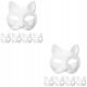 Katzen-Gesichtsmaske, Halloween-Masken, Fuchs-Basis, 10 Stück