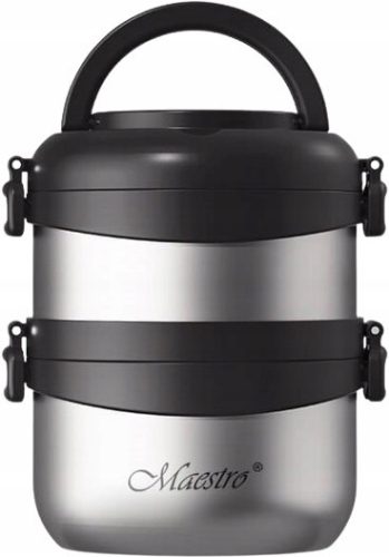 Thermoskanne Für Suppen Maestro Dinner-Thermoskanne 1,5 l, Schwarz, Grautöne, Silber