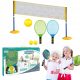 Ball, Hülle, Schläger, Netz, Pfosten Pami SPORTS SET WITH NET 2IN1 TENNIS VOLLEYBALL