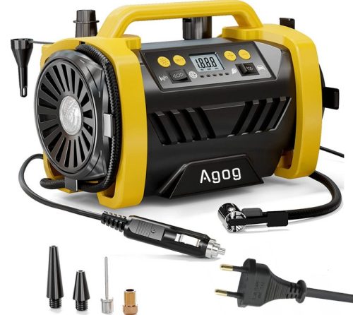 Ölfreier Kompressor Agog P6 Kompressorpumpe 12V/230V Luftkompressor 35 l 15 bar