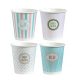 Einweggeschirr Pappbecher PASTEL Schild 250ml 1000 Stk