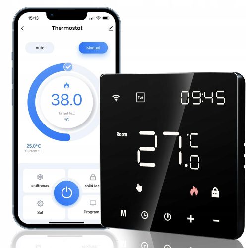 RAUMTHERMOSTAT WIFI DIGITALER LED-REGLER 16A