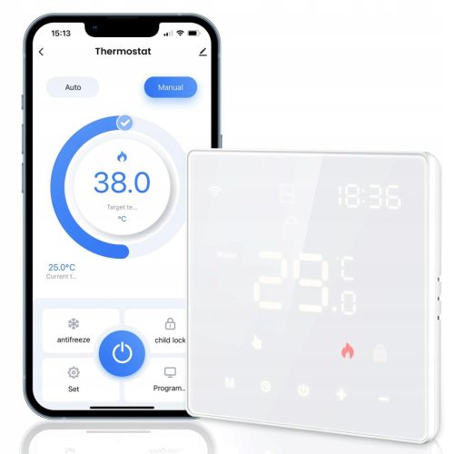  WiFi-Thermostat mit 2 Wasserheizfunktionen