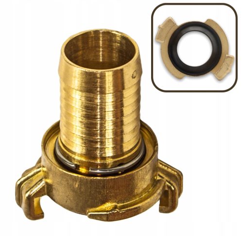  GEKA Drehklauenverbinder für Schlauch 1" / 25 mm Messing-Schnellverbinder