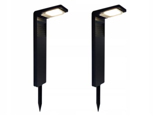 Gartenlampen stecken im Boden fest Einbau-Solarleuchte LED Plus schwarz 41 cm 2 Stk.