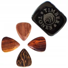  Set mit 4 Plektren für Akustikgitarren von Timber Tones