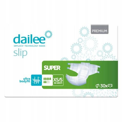  DAILEE Slip Premium Super XS/S Anatomische Windeln, 30 Stück