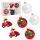  Set Christbaumkugeln aus Glas 6 cm - Set. 6 Stk