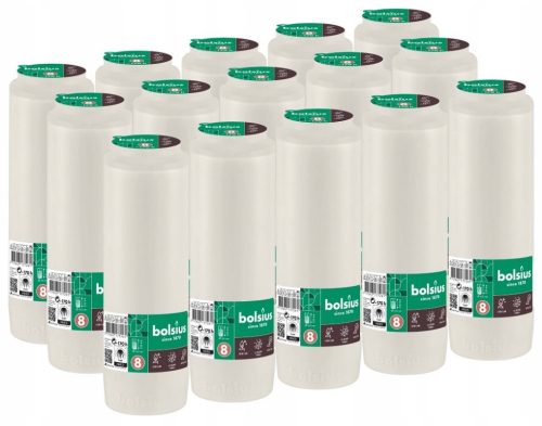  Bolsius RC8 Öl-Nachfüllungen für Kerzen 170h 15 Stück