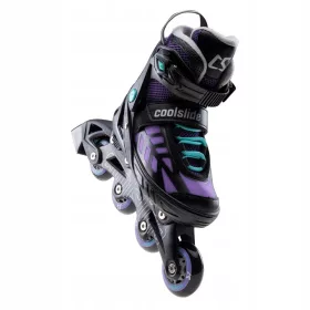    Coolslide Wonton YG Inline-Skates, Größe 37-40, Lila und Schwarz