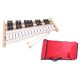  GLOCKEN Chromatische Becken + rote ABDECKUNG
