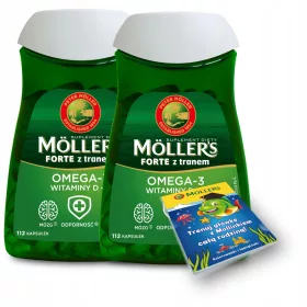   Möller's Forte mit Lebertran 112 Kapseln + Gratis Malbuch für Kinder