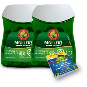   Möller’s Forte mit Lebertran 120 Kapseln + Malbuch für Kinder GRATIS!