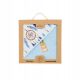  BabyMatex Kapuzenbezug 100 x 100 cm blau