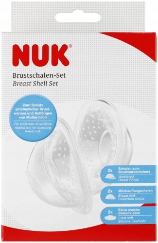  NUK Stillschalen transparent 2 Stk.