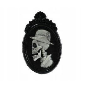  Dekoratives Gemälde SCHÄDEL in Bewegung 45X28cm Halloween