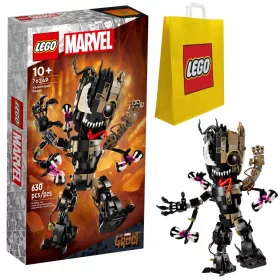    LEGO Super Heroes 76249 Groot als Venom + LEGO 6315792 VP PAPIERBEUTEL MEDIUM M 34X41X10 TE