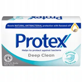    Protex Antibakterielles Seifenstück für Körper und Hände, Tiefenreinigung, 90 g