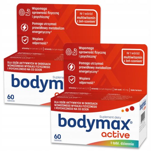 Bodymax Active: Ergänzung für Energie und Immunsupport mit Ginseng und Vitaminen