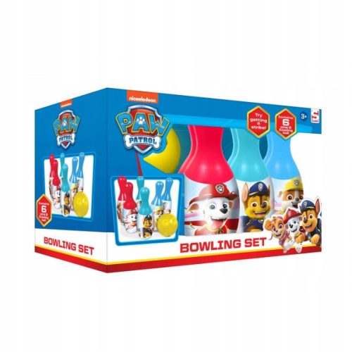 Bowling für Kinder Spielzeug Nickelodeon Paw Patrol Bowling-Set + Ranok-Creative klassische Aufkleber 1 Stk.