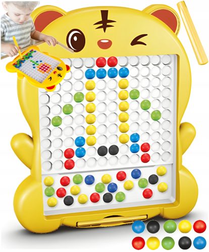  Magnetisches Mosaik-Knopfbrett, MagPad, Montessori-Magnetblöcke