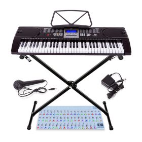    Tastatur Meike pädagogische Klaviertastatur MK-2106 61-Tasten-Ständer