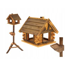  Ein stehender Vogelhäuschen mit Bein